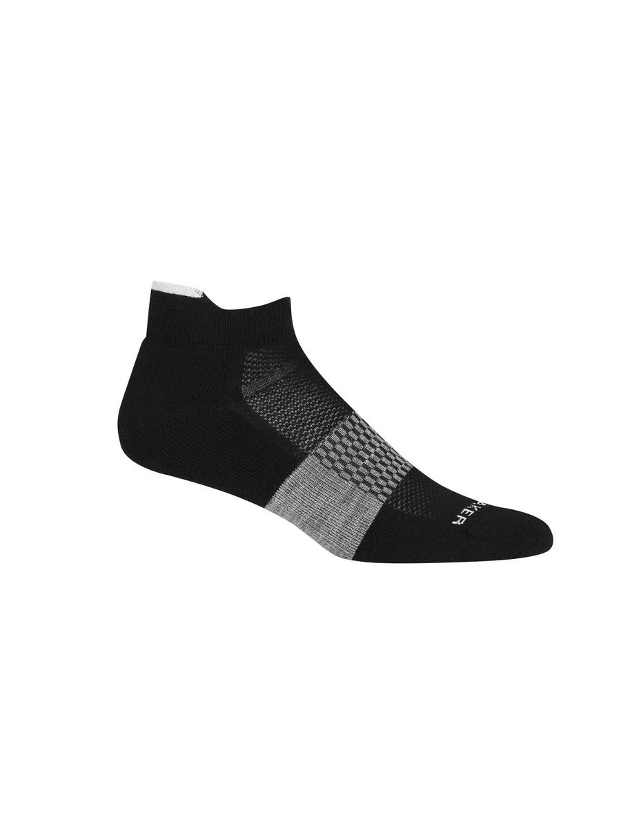 Chaussettes Icebreaker Merino Multisport Light Micro Homme Noir Blanche | FR 1051TCEV